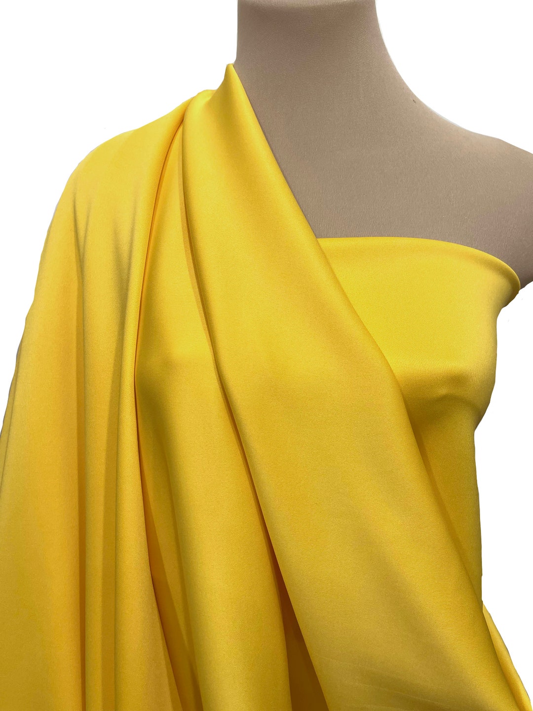 Scuba Techno Fabric 4 Ways Stretch, 1 Yard YELLOW/GOLD 58 Western Wear, Suits, Pants, Jackets