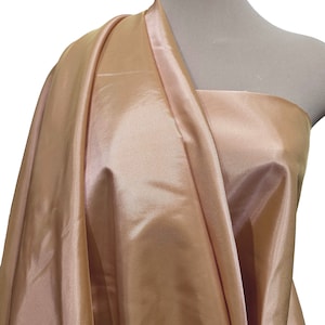 Satin Back Iridescent Taffeta ROSE GOLD  1 yd Bridal, formal wear, pageant , pillows,( REDUCED)