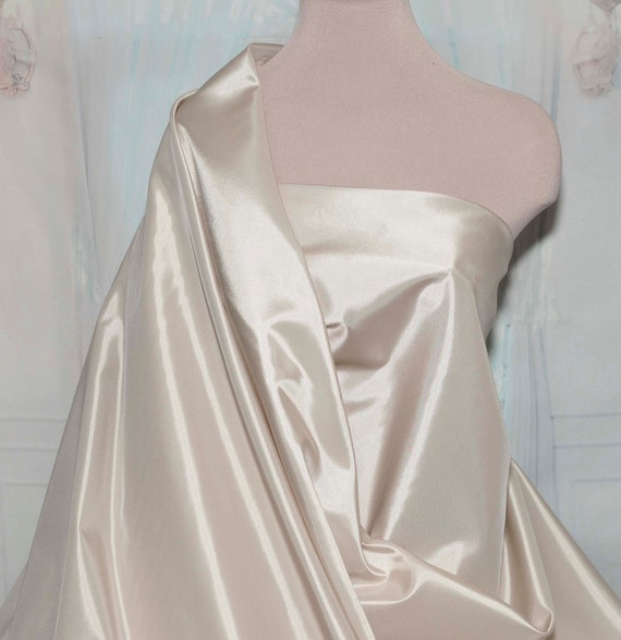 Satin Back Iridescent Taffeta Beige 1 Yd Bridal Formal Wear | Etsy