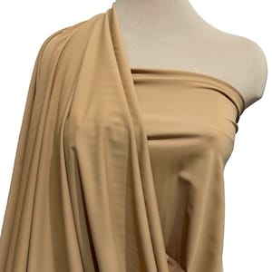 Milliskin Spandex  Fabric Mocha   4 way stretch... dance, pageant, gymnastics, costume, formal wear.. by the yard