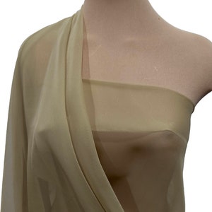 CASHMERE Chiffon fabric 60&quot; wide sold by the yard.. formal..pageant...bridesmaids gowns..decor..curtains