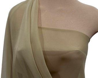 CASHMERE Chiffon fabric 60" wide sold by the yard.. formal..pageant...bridesmaids gowns..decor..curtains