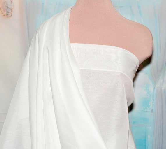 Batiste Fabric Antique White Semi Sheer Curtains Baby Etsy