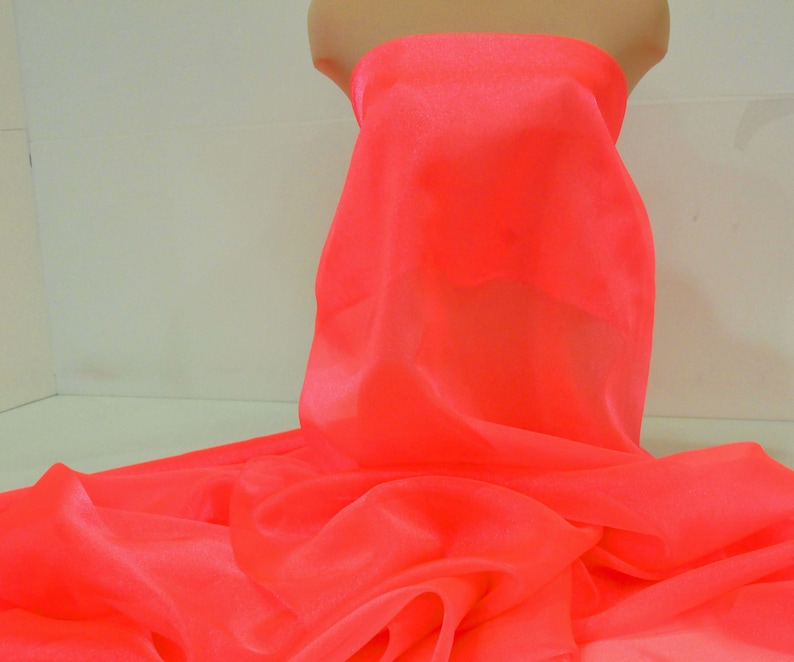 Flourescent Red Pageant Dress