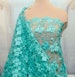 Sea Green  Lace  ,  sold by the yard , Double Scalloped  embroidery  formal- bridal- evening wear- pageant- lingerie- camisoles 