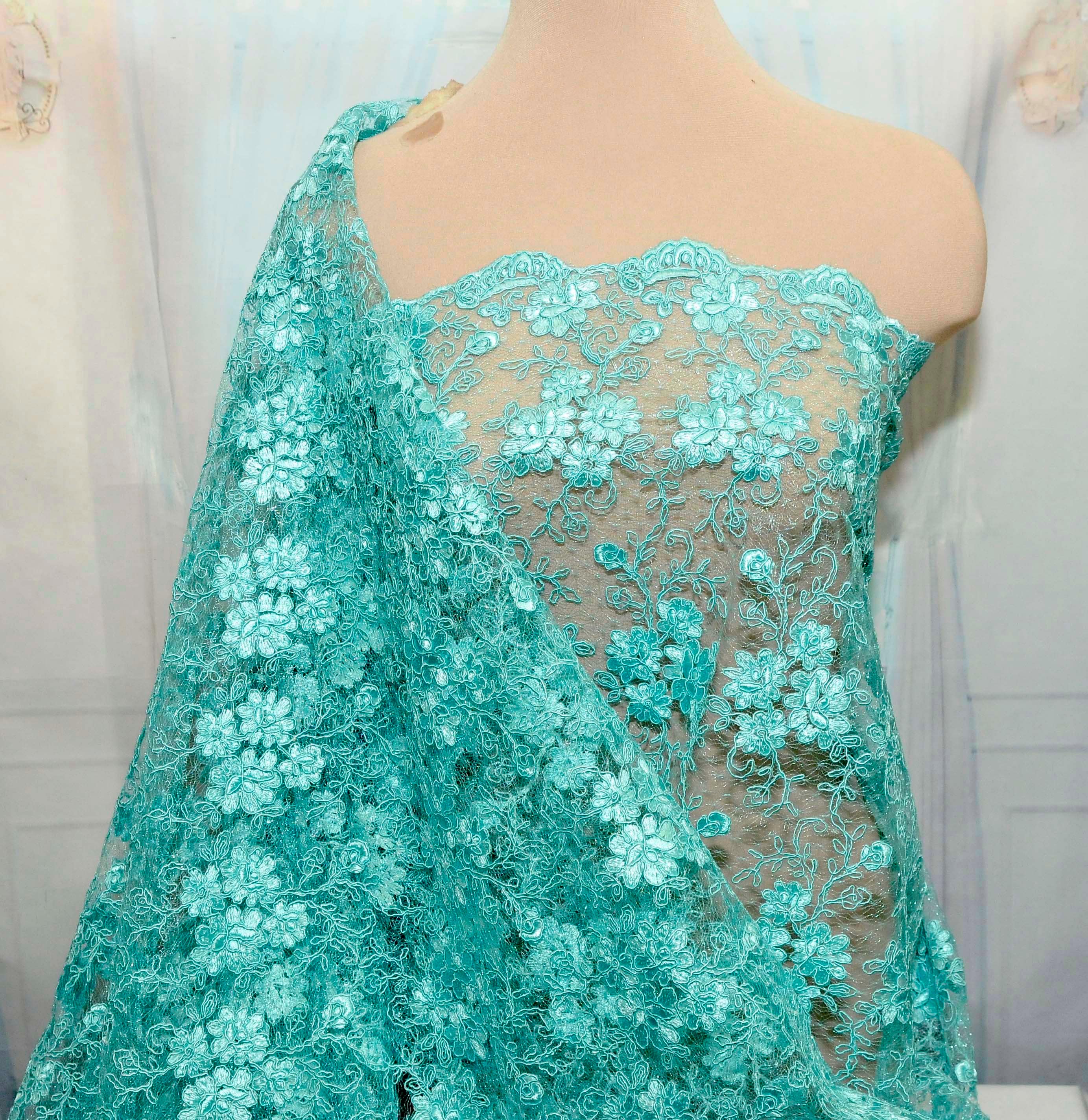 sea green lace styles