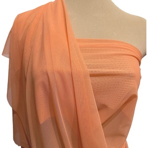 Power mesh stretch fabric, semi sheer, 4 ways stretch.. Canalope .. 58 &quot; wide.. dance, pageant, formal, costume,