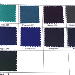 Scuba Techno Fabric stretch, 1 yard choice of color from chart 58 Western Wear, suits, pants, jackets, dresses image 2