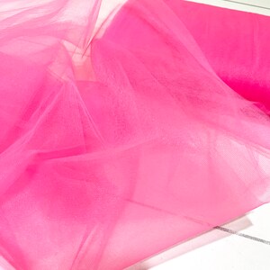 Tulle Illusion NEON  pink  Netting108" wide..wedding...tutu's..crafts...bridesmaid...flower girl..formal wear