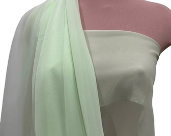 MINT  Chiffon fabric 60" wide sold by the yard.. formal..pageant...bridesmaids gowns..decor..curtains