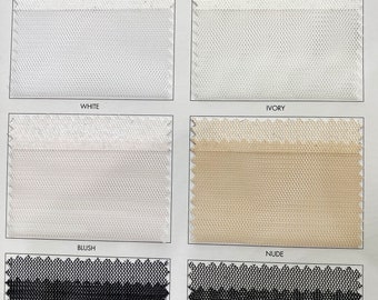 English Netting fabric.. 54 wide   100% poly. choice of color  .. sold by the yard.. wedding dress, formal wear, home decor