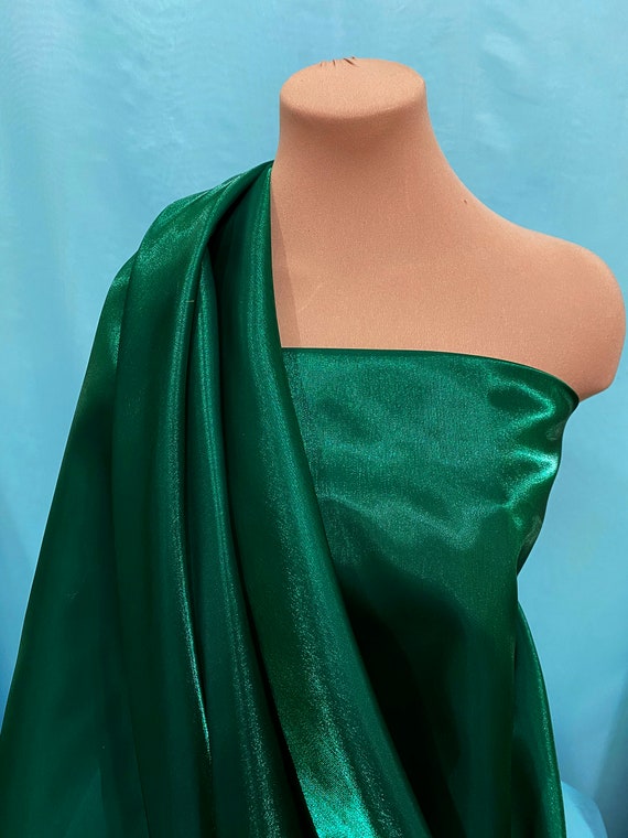 green dress fabric Modern Evening Dress A-Line Strapless Satin Fabric Floor-Length Pleated Formal Party Dresses Forest Green Pageant Dress