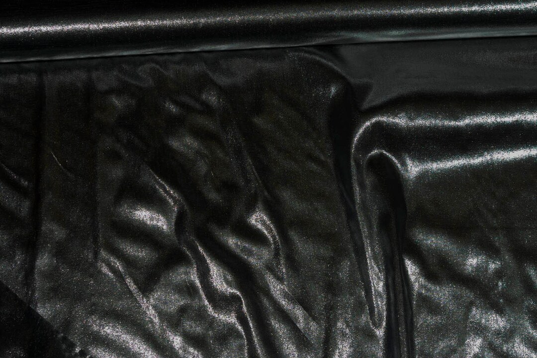 Tissue Lame Fabric Black /black ..44 Inches..crafts, Costume, Decor ...