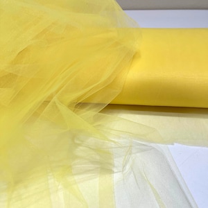 Tulle Illusion YELLOW  Netting108" wide..wedding...tutu's..crafts...bridesmaid...flower girl..formal wear