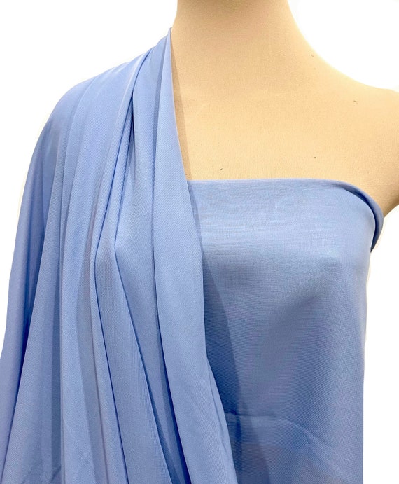 Hi multi Chiffon Fabric PERIWINKLE 60 Wide Sold by the Yard