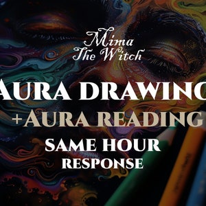 Full Aura Reading, Intuitive Aura Drawing, Same Day Psychic Drawing, Aura Tarot Reading, Energy Color Reading, Spirit Guide Gift
