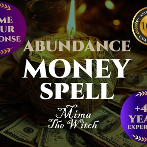 Money Spell, Personalized Prosperity Spell, Powerful Money Charm, Conjuring, Wealth Enhancement, Abundance Magic Ritual, Witchcraft Spells