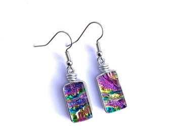 Dichroic Earrings