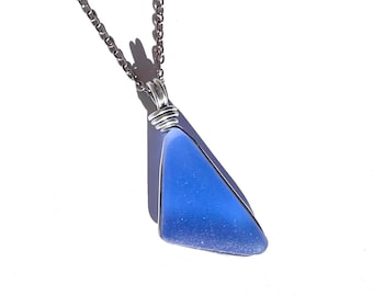 Sea Glass Pendant - Rain