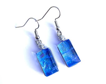 Dichroic Earrings