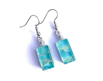Dichroic Earrings