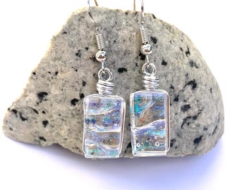 Dichroic Earrings