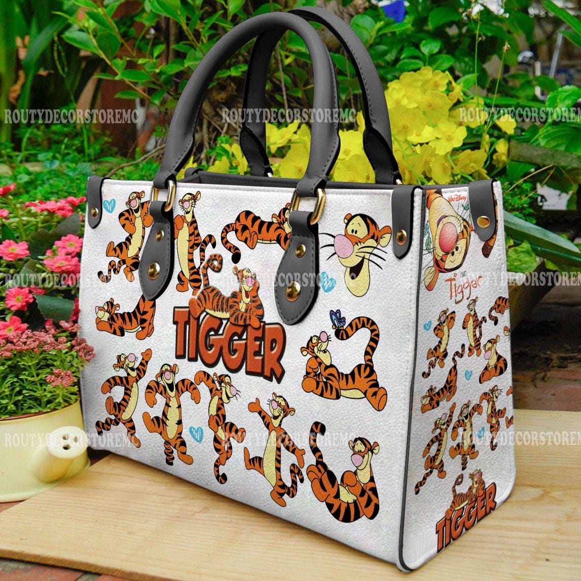 Discover Tigger Winnie The Pooh Cartoon Leather Handbag,Tigger Lovers Handbag, Gift For Her