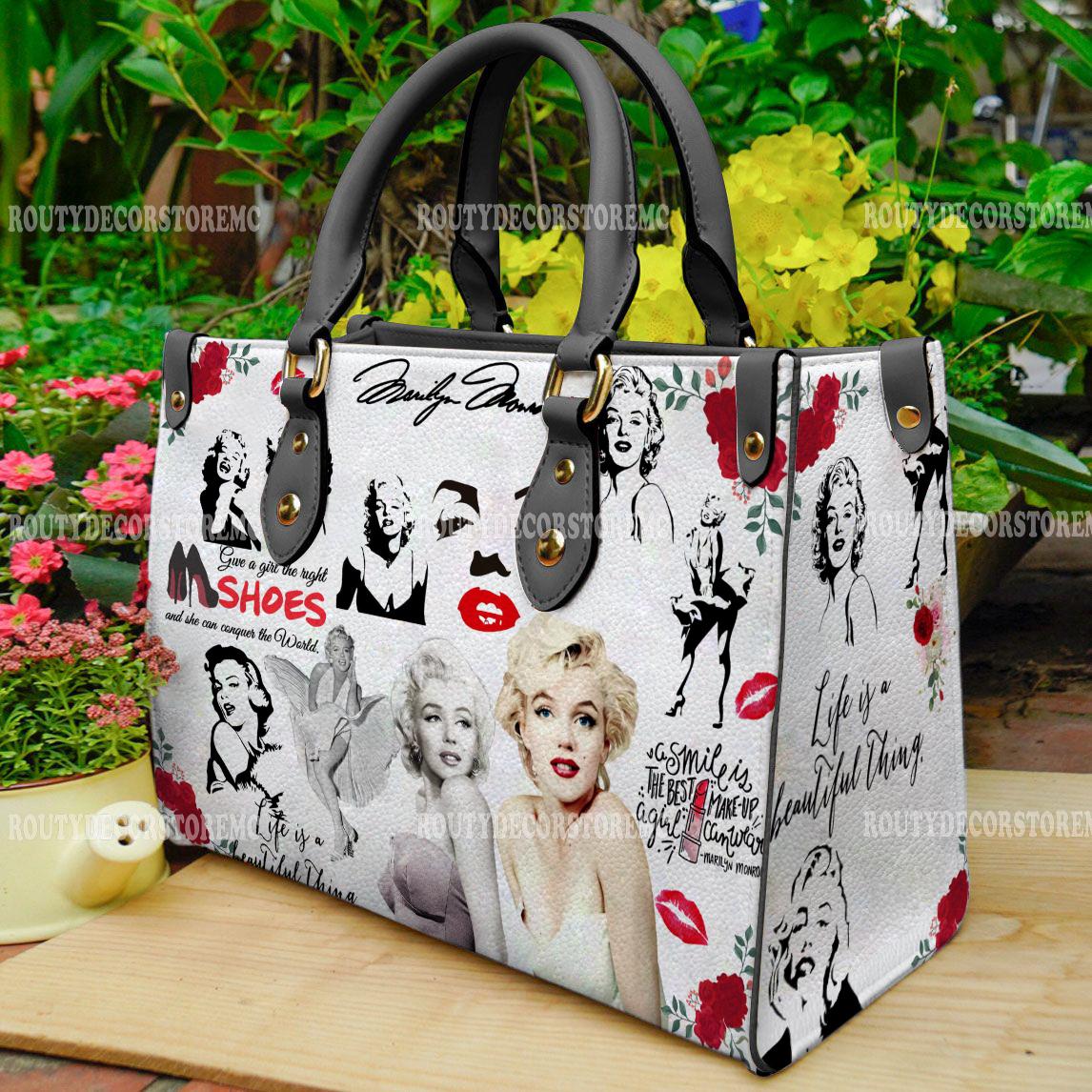 Discover Marilyn Monroe Leather Handbag,Marilyn Monroe Lovers Handbag,Leather Bag, Gift For Her