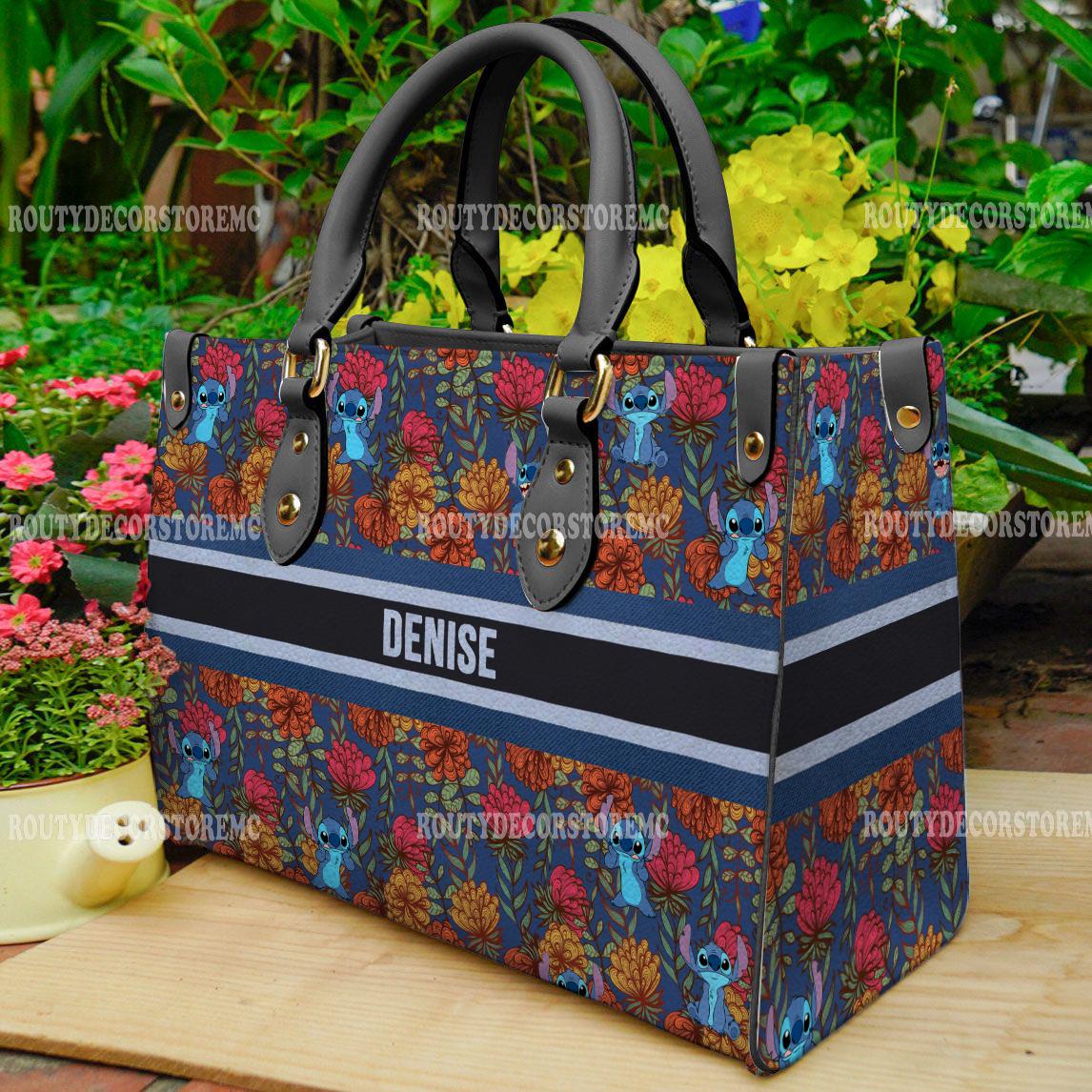 Discover Disney Lilo and Stitch Cartoon Leather Bag,Stitch Lover's Bag Handbag,Custom Leather Bag,Personalized Bag, Gift For Her