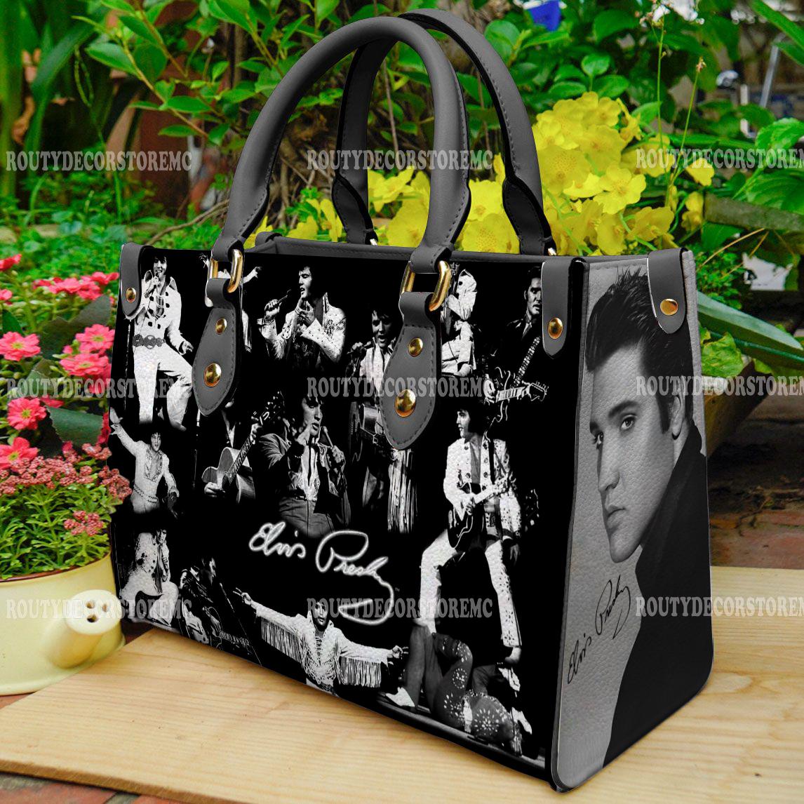 Discover Elvis Presley Women Leather Handbag,Elvis Presley Lovers Handbag, Gift For Her