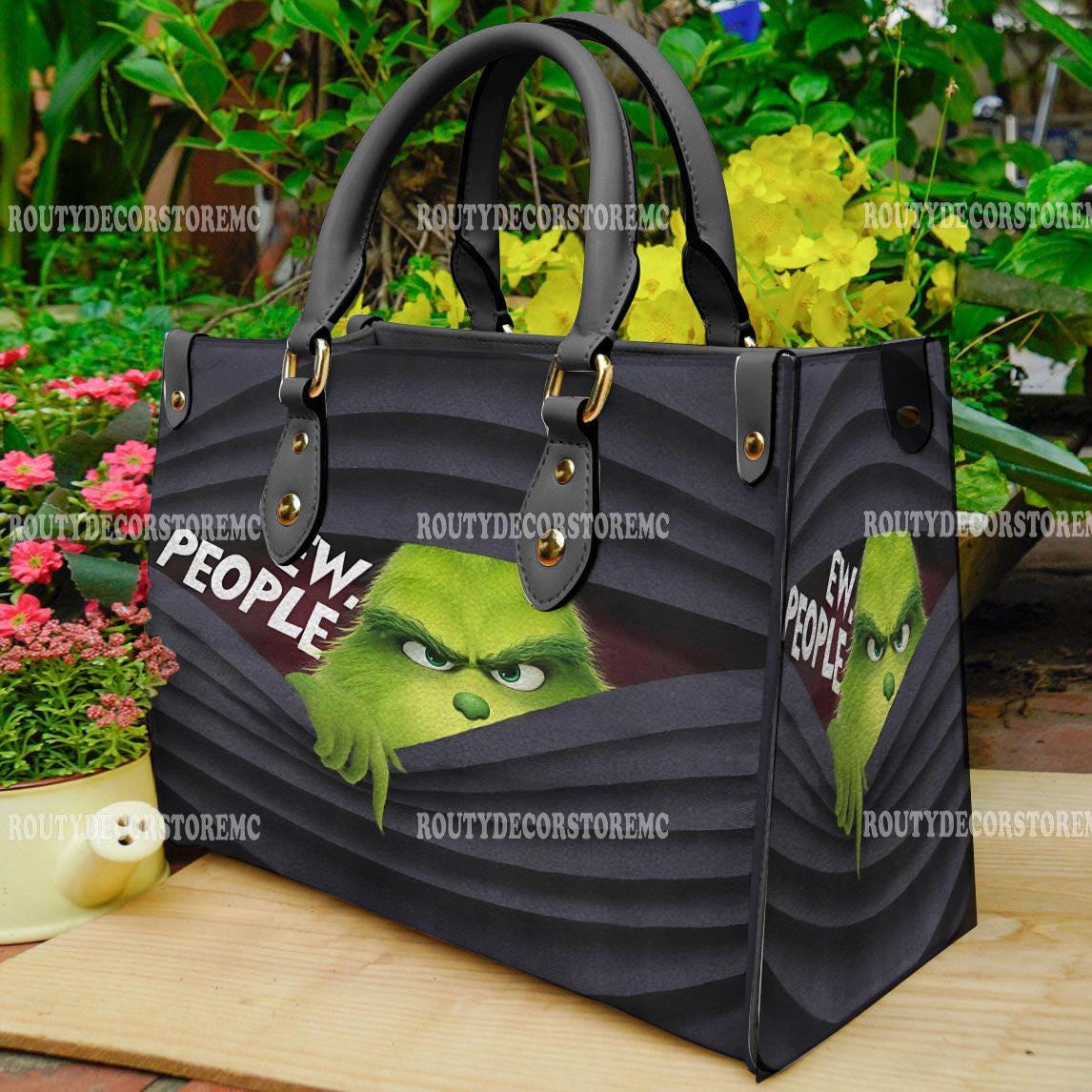 Discover funny character Leather Handbag,funny character Christmas Lovers Handbag,Leather Bag,Christmas Bag, Halloween Gift, Christmas Gift