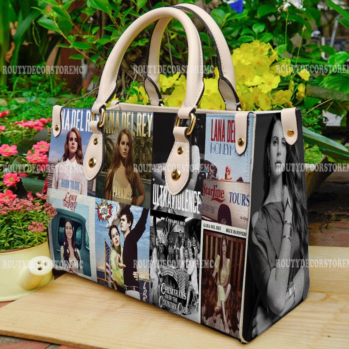 Discover Lana Del Rey Album Women Leather Handbag,Lana Del Rey Lover's Handbag, Gift For Mom