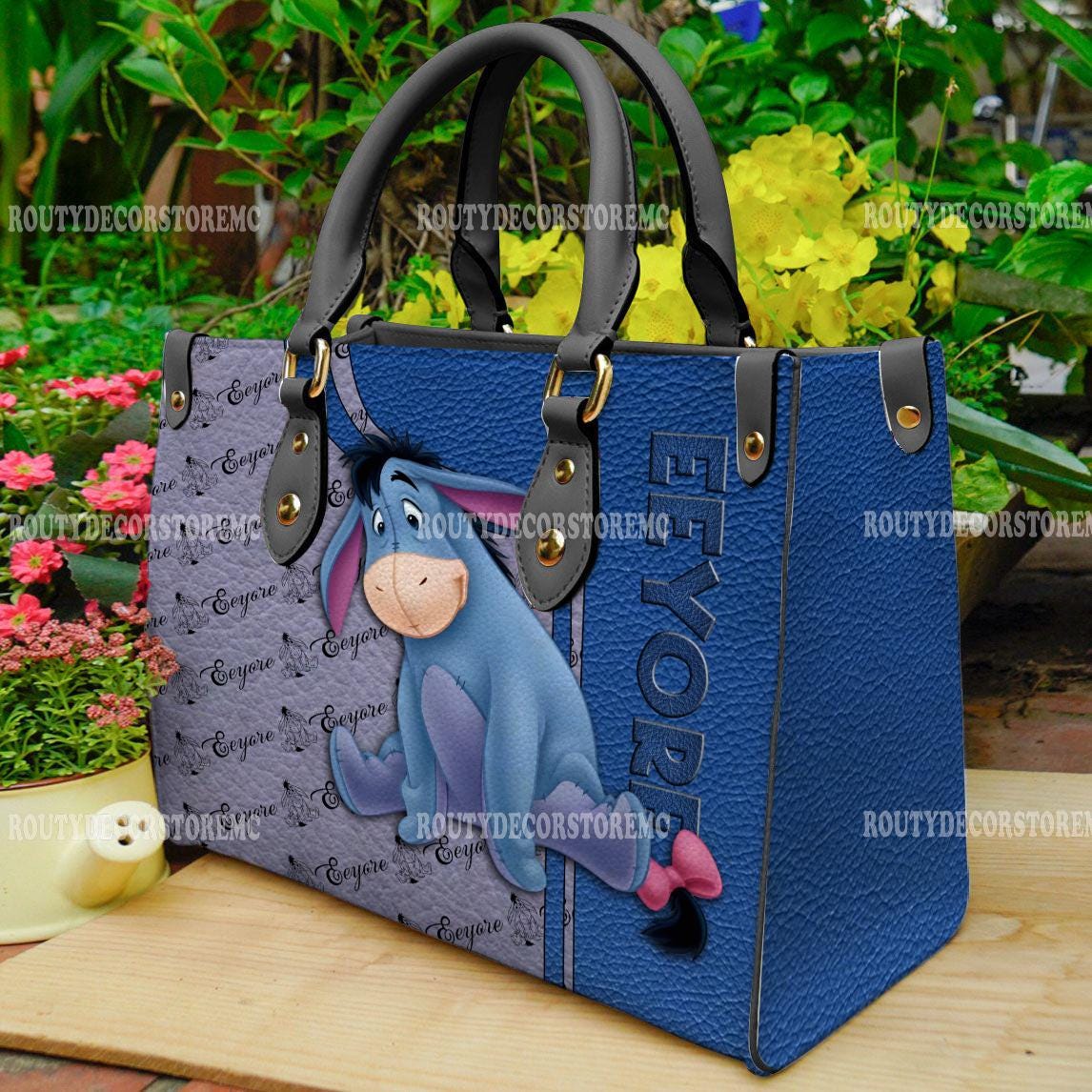 Discover Eeyore Winnie The Pooh Cartoon Leather Handbag,Eeyore Lover's Handbag, Gift For Her