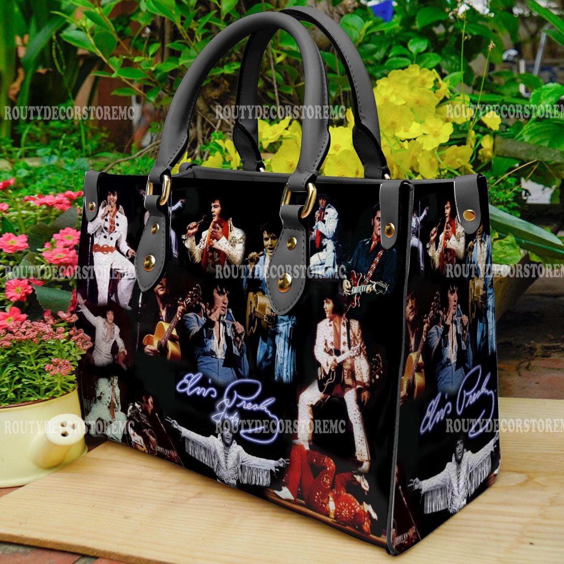 Discover Elvis Presley Women Leather Handbag,Elvis Presley Lovers Handbag, Gift For Her