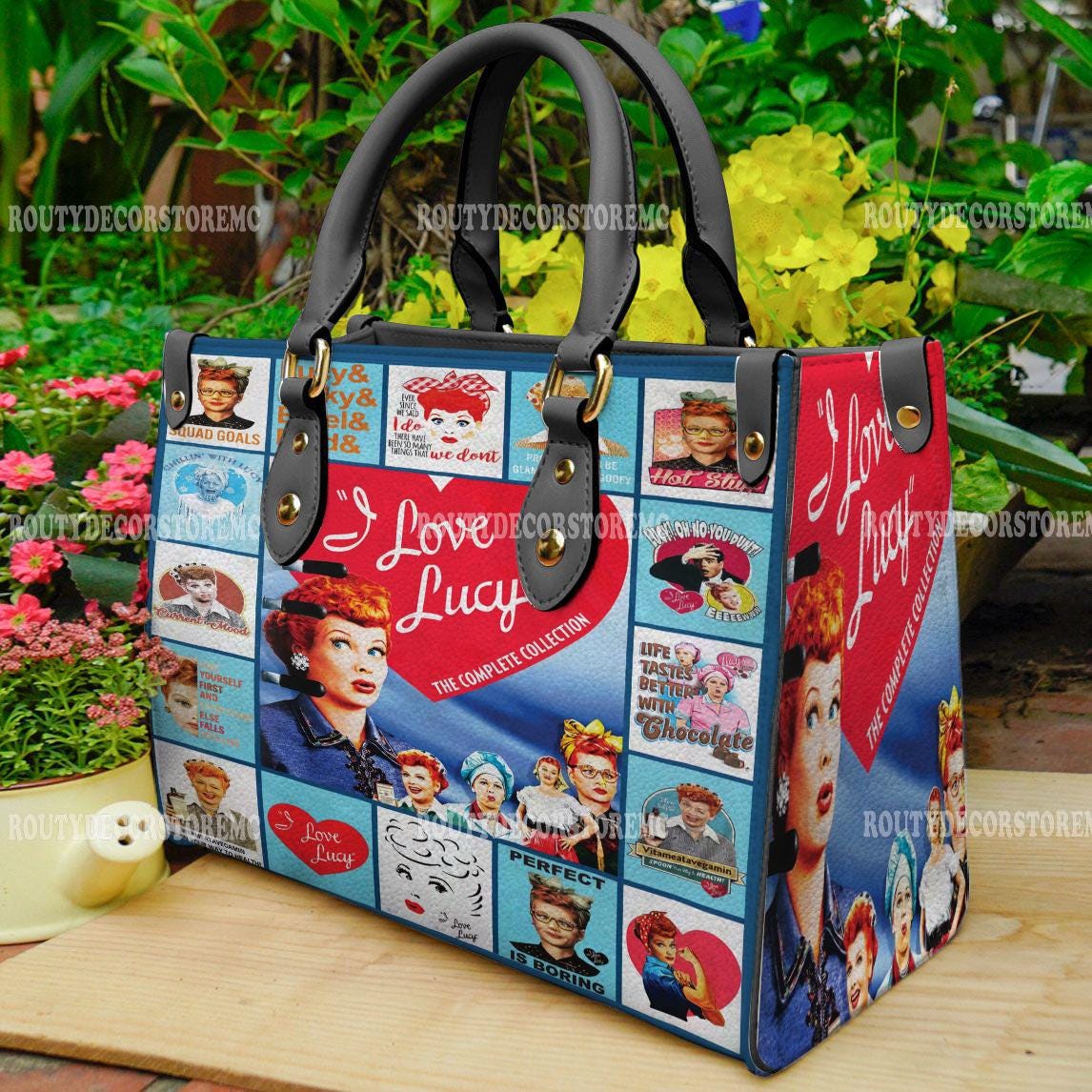 Discover I Love Lucy TV Series Women Leather Handbag,I Love Lucy Lover Handbag, Gift For Her