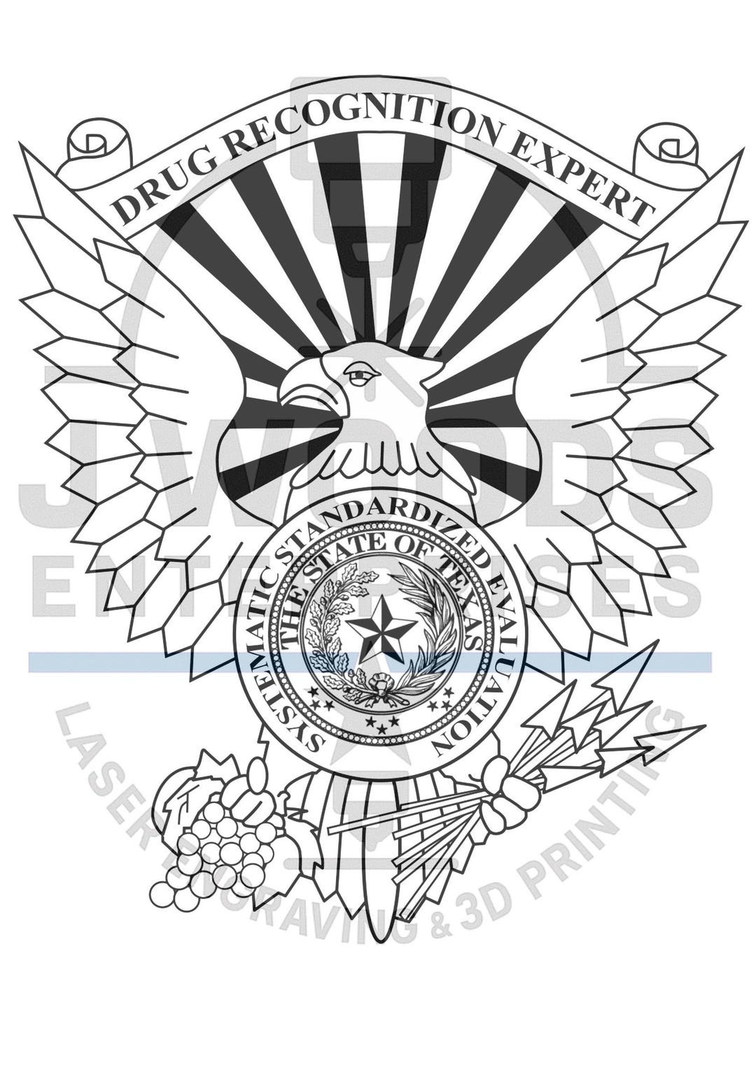 Texas Drug Recognition Expert (DRE) Logo, Digital File Download - Etsy