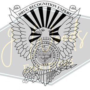 Logotipo do Oregon Drug Recognition Expert (DRE), download de arquivo digital