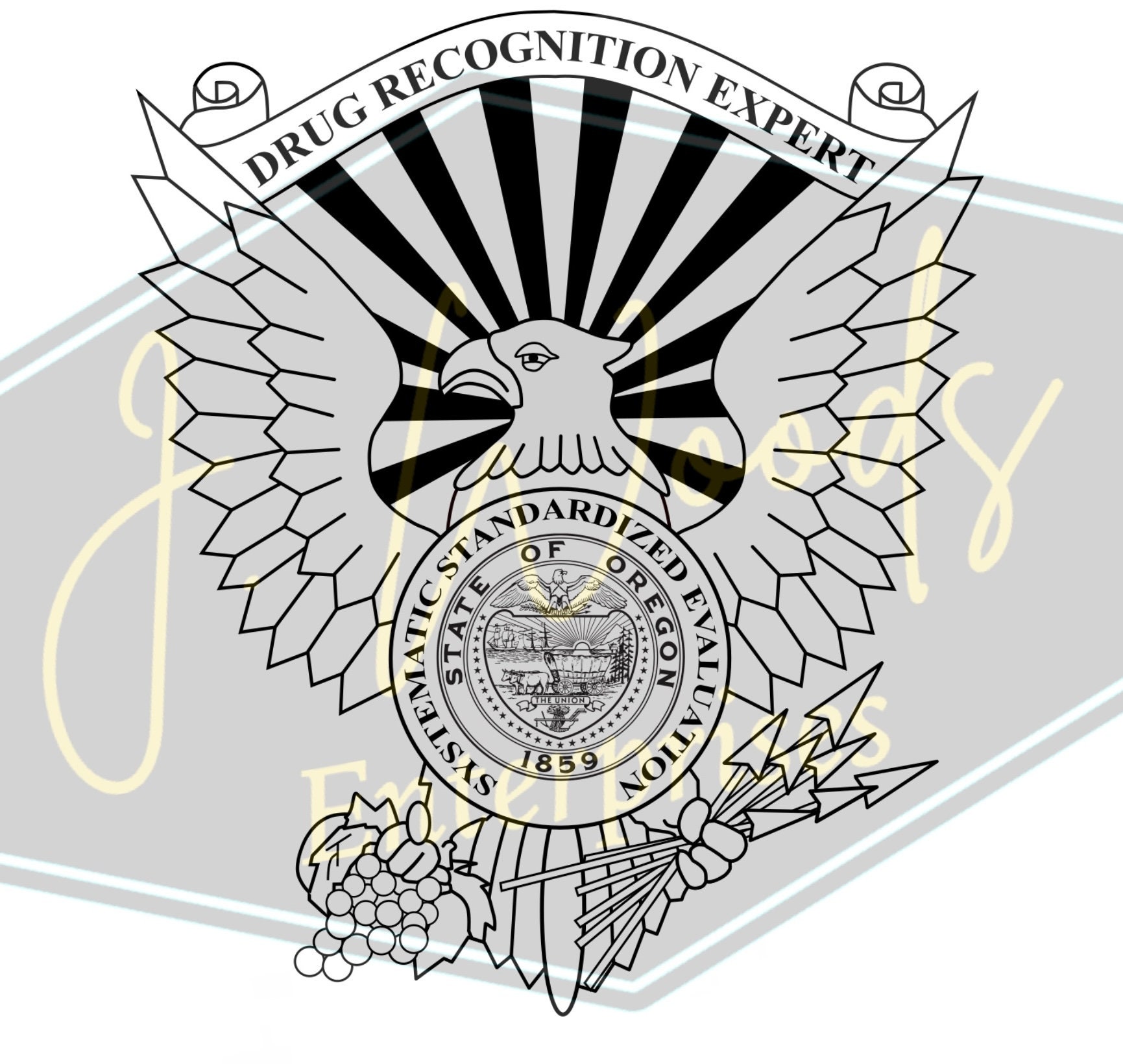 Oregon Drug Recognition Expert (DRE) Logo, Digital File Download - Etsy