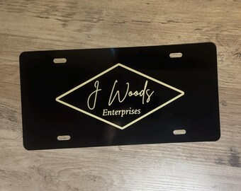 Custom Metal License Plate - Aluminum - Engraved - Customized - Personalized
