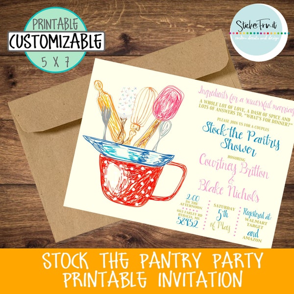 Stock the Pantry Etsy