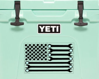 Mechanic Decal-Wrenches Decal-Guy Decal-Gifts for Him-Automotive Worker Decal-Ice Chest Decal-Cooler Decal