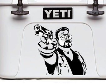 Big Lebowski Decal Dude Decal Walter Decal John Goodman Decal Ice Chest Decal Car Decal Truck Decal Guy Decal Ordinateur portable Décal Fenêtre Décal