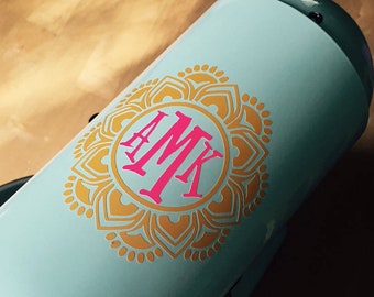 Mandala Decal, Mixer Decal, Mandala Initial Decal, Custom Decal, Kitchen Aid Decal, Yeti Decal, Tumbler Decal, Kitchenaid Decal, Mandella