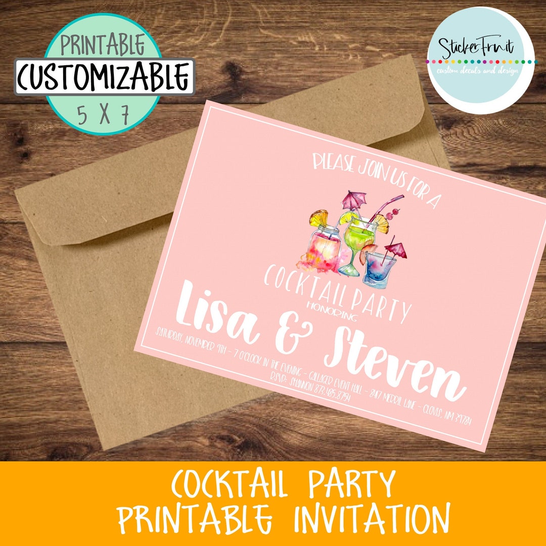 Customizable Invitation Printable Save the Date Printable Invitations