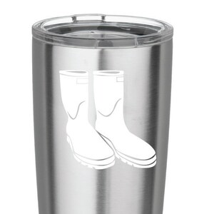 Shrimp Boot Decal Vinyl Decal for Yeti Cups RTIC cups Yeti tumblers RTIC tumbler Car iPads Computer or Whatever other Surface you can Find image 1