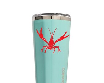 Crawfish Decal Vinyl Decal for Yeti Cups, RTIC cups Yeti tumblers RTIC tumbler Car iPads, Computer or Whatever other Surface you can Find!!