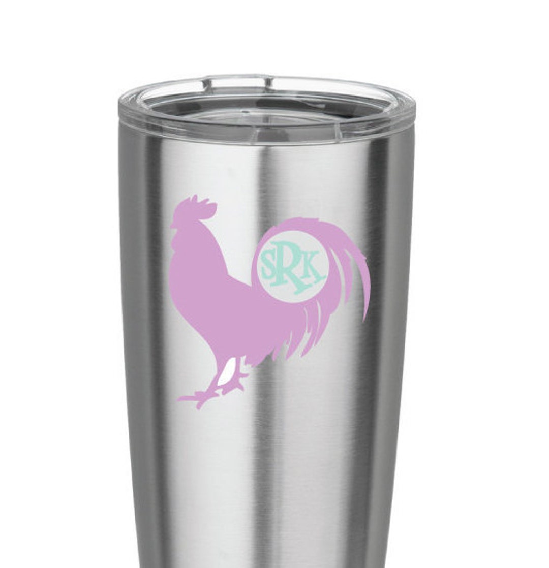 Rooster Decalchicken Decalice Chest Decallaptop Decalyeti Etsy