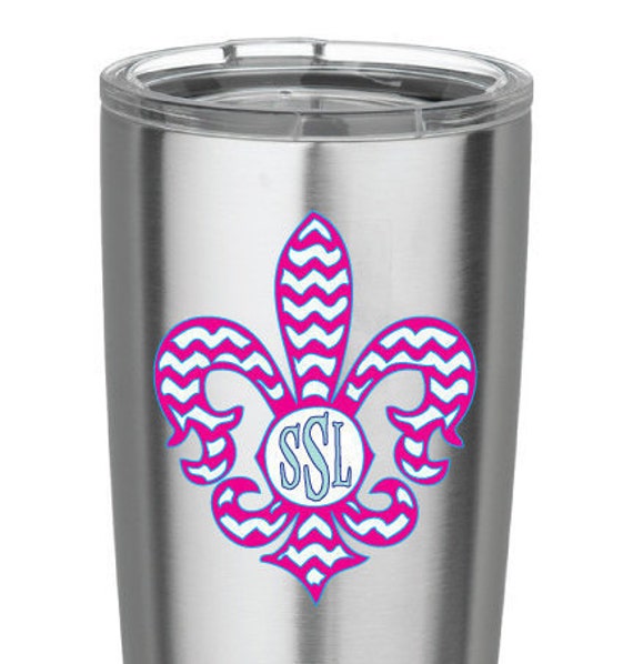 Fleur De Lis Decal for Yeti Tumbler water bottle