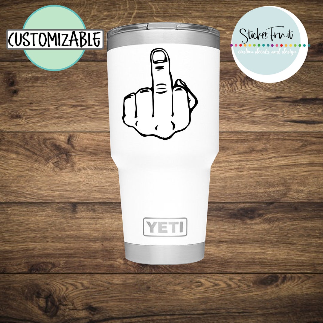 Middle Finger Ice Middle Finger Decal Ice Chest Decal Cooler Decal Ice Chest Sticker Flip ...