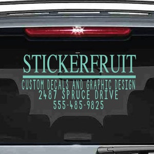 Custom Car Decal, Custom Business Decal, Custom Vinyl Decal, Custom Vinyl Graphics, Custom Graphics, Business Decal, Your Business Decal, image 1